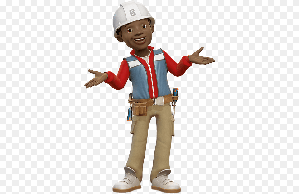 Bob The Builder Leo Builder Female Construction Worker Clipart, Clothing, Helmet, Hardhat, Person Png