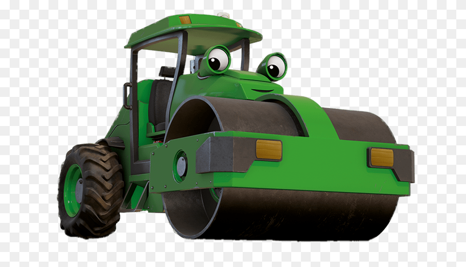 Bob The Builder Roley Transparent, Machine, Wheel, Bulldozer, Tractor Png