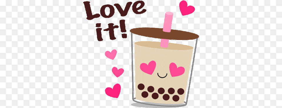 Boba Bubble Sticker Boba Bubble Tea Discover U0026 Share Gifs Girly, Beverage Free Png