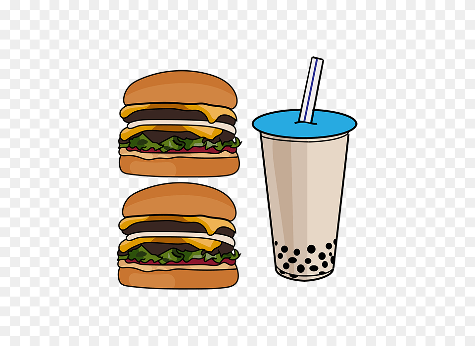 Boba Burger Tumblr, Food, Beverage Png Image