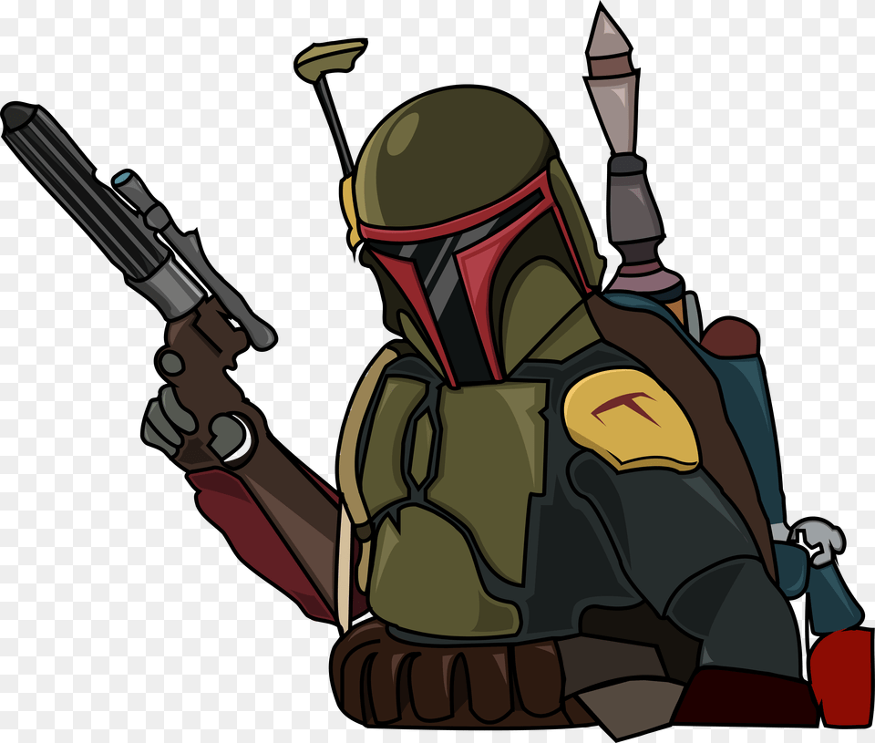 Boba Fett, Firearm, Weapon, Bulldozer, Machine Png