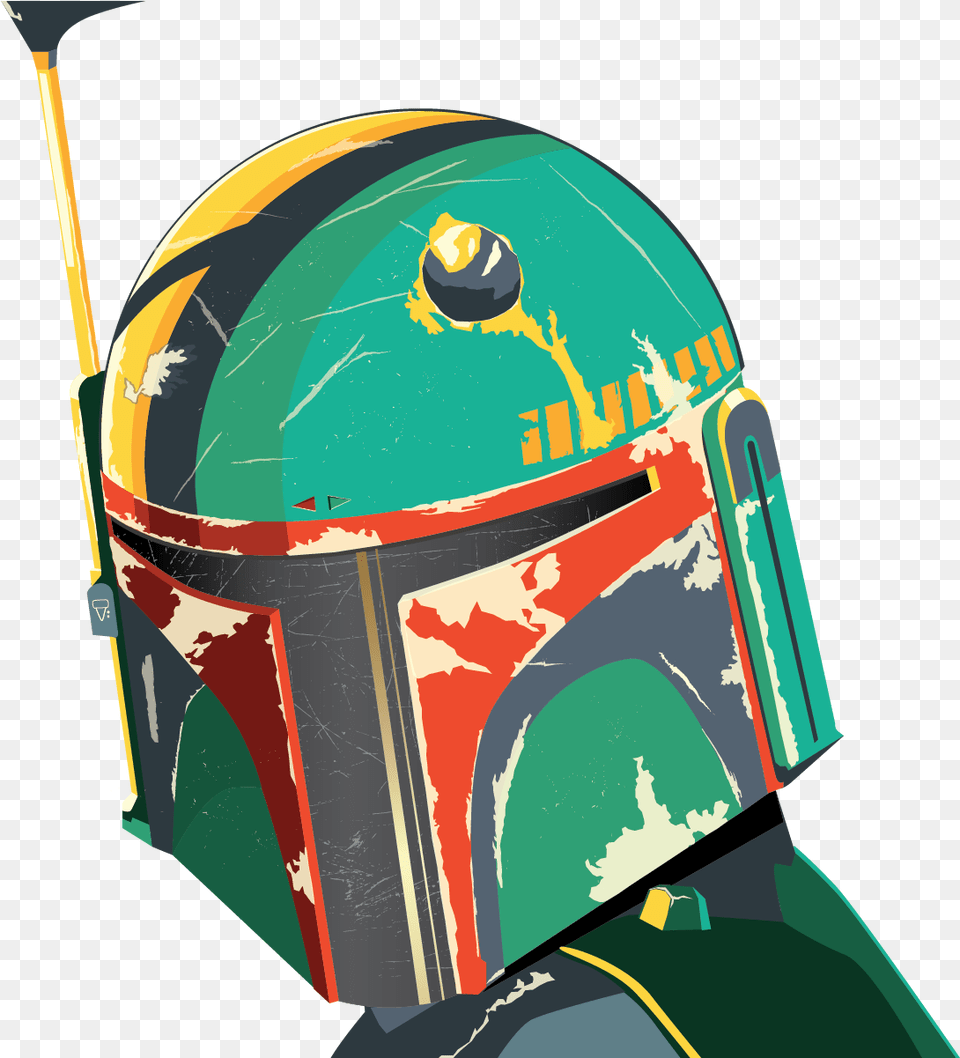 Boba Fett Boba Fett Helmet Transparent, Crash Helmet, Clothing, Hardhat Png Image