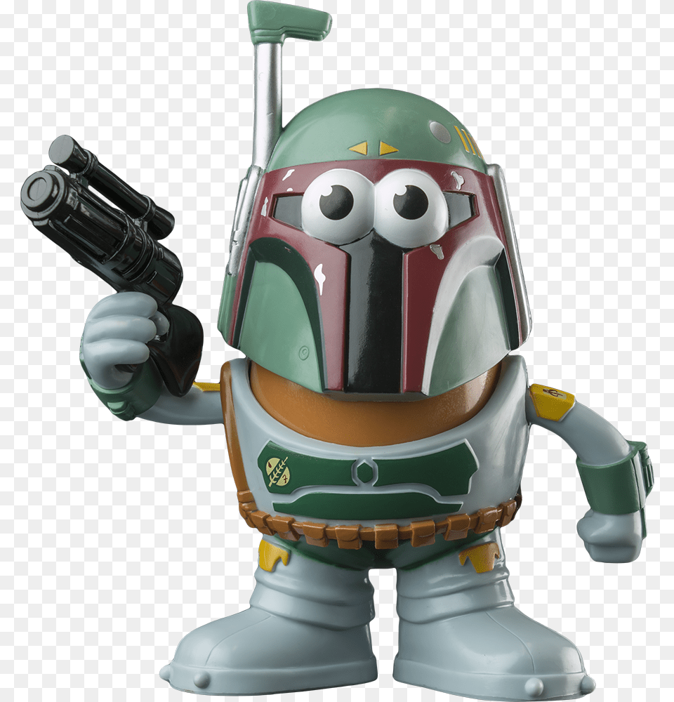 Boba Fett Head Boba Fett Potato Head, Robot, Toy, Gun, Weapon Png Image