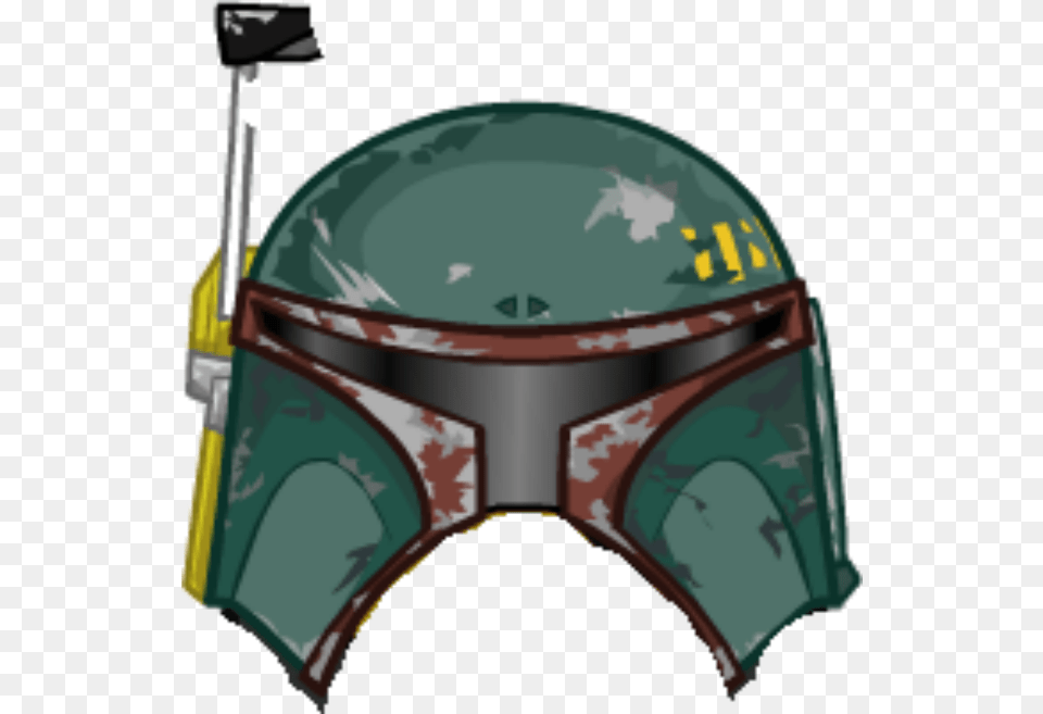 Boba Fett Helmet Cutout Boba Fett Helmet, Crash Helmet, Clothing, Hardhat, American Football Free Transparent Png