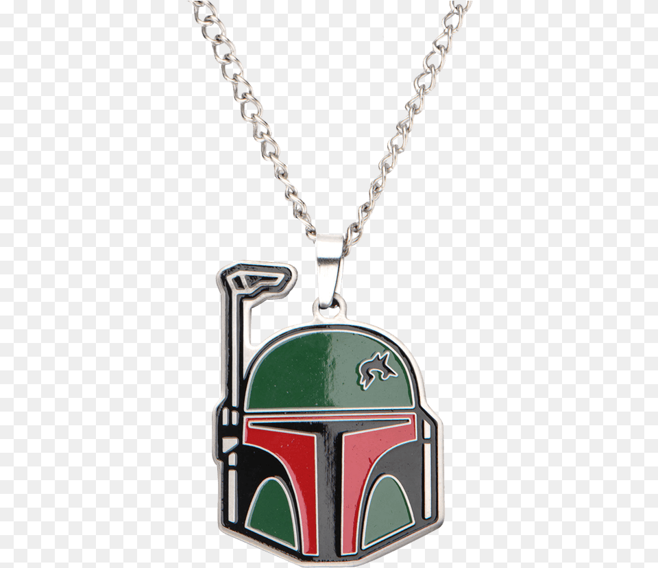 Boba Fett Helmet Enamel Necklace, Accessories, Jewelry, Pendant Png Image