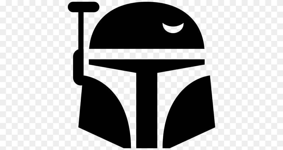 Boba Fett Icon Star Wars Iconset Sensible World, Gray Free Transparent Png