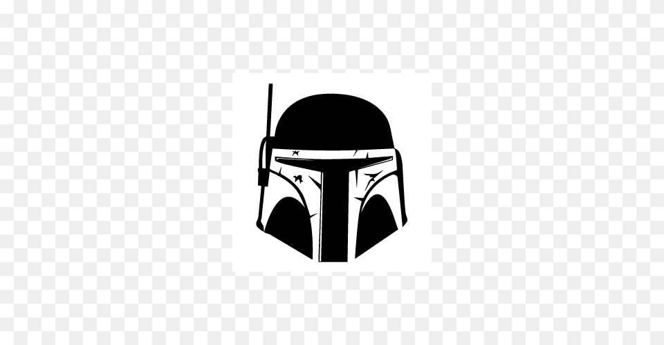 Boba Fett Mask Vinyl Decal Sticker, Stencil, Helmet Free Png Download