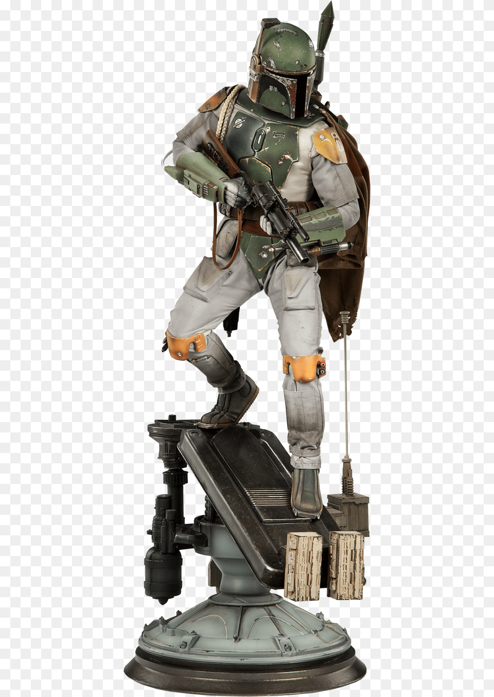 Boba Fett Statue By Sideshow Collectibles Sideshow Boba Fett Premium Format, Adult, Male, Man, Person Png