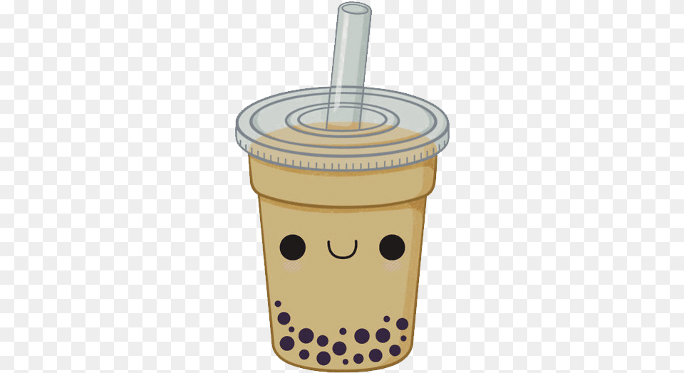 Boba Tea Cartoon Bubble Tea Cute, Beverage, Bottle, Shaker Png Image