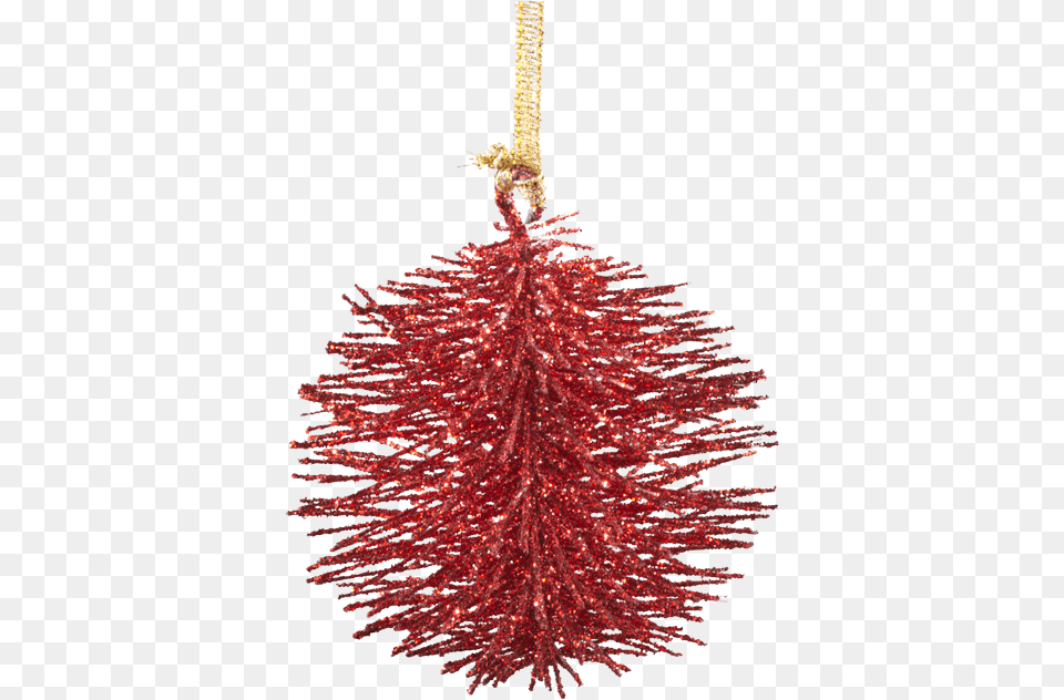 Bobble With Glitter Small Red Christmas Chain, Accessories, Christmas Decorations, Festival, Christmas Tree Free Transparent Png
