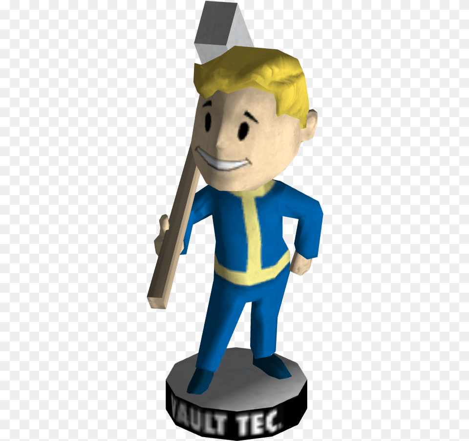 Bobblehead Melee Weapons Vault Boy Bobblehead Luck, Figurine, Baby, Person Free Png Download