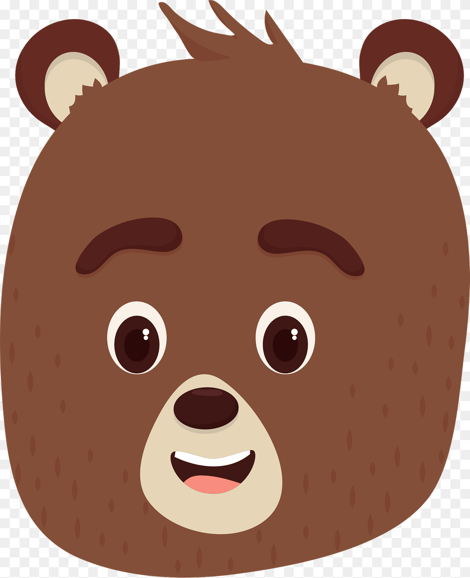 Bobby Bear Head Clipart, Animal, Mammal Png Image