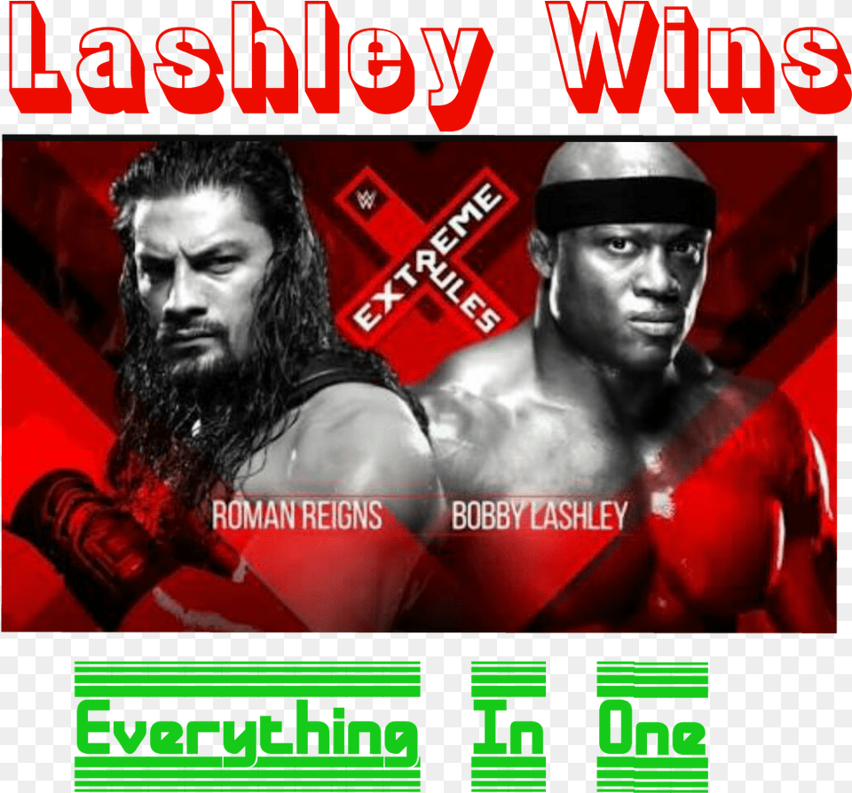 Bobby Lashley Vs Roman Reigns Download, Adult, Advertisement, Male, Man Png Image