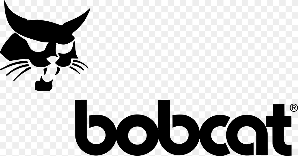 Bobcat Brand Logo Transparent Bobcat Skid Steer Logo, Gray Free Png