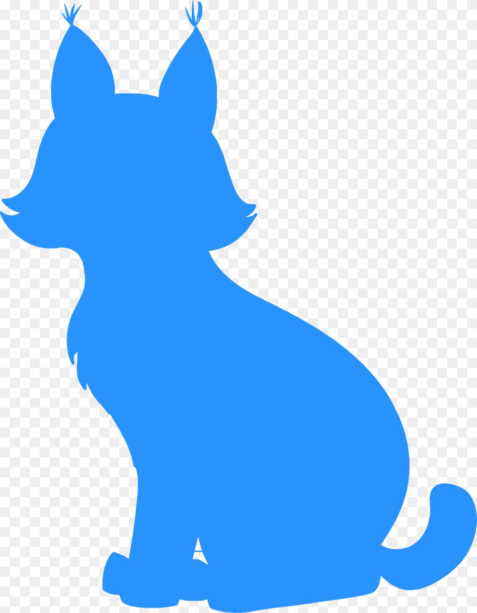 Bobcat Silhouette, Animal, Cat, Mammal, Pet Png Image