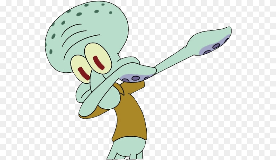 Bobesponja Emotions Meme Cute Calamardo Photography Transparent Background Squidward Dab, Cutlery, Cartoon, Brush, Device Png Image