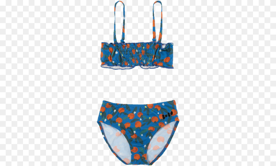 Bobo Choses Orange Print Girls Bikini Swimsuit Swimsuit, Clothing, Swimwear, Underwear, Accessories Free Transparent Png