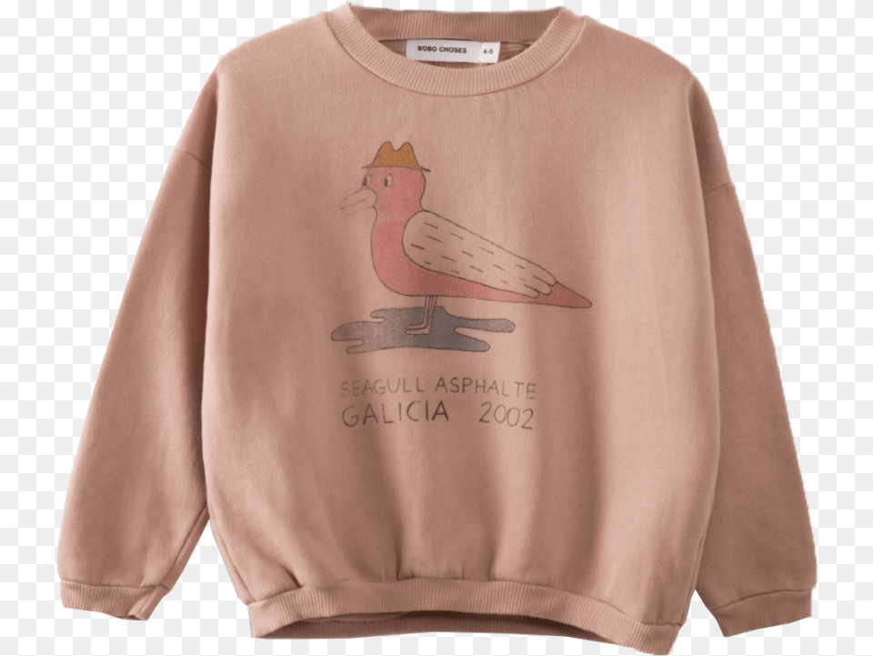 Bobo Choses Sweatshirt Seagull, Sweater, Clothing, Knitwear, Person Free Transparent Png