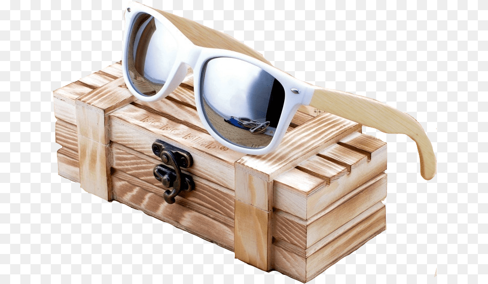 Bobobird Rectangular Oversized Bamboo Wood Polarized, Accessories, Glasses, Sunglasses, Box Free Png