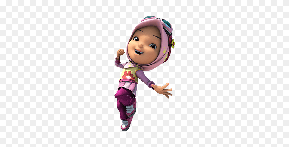 Boboiboy Character Yaya Jumping, Baby, Person, Doll, Toy Free Transparent Png
