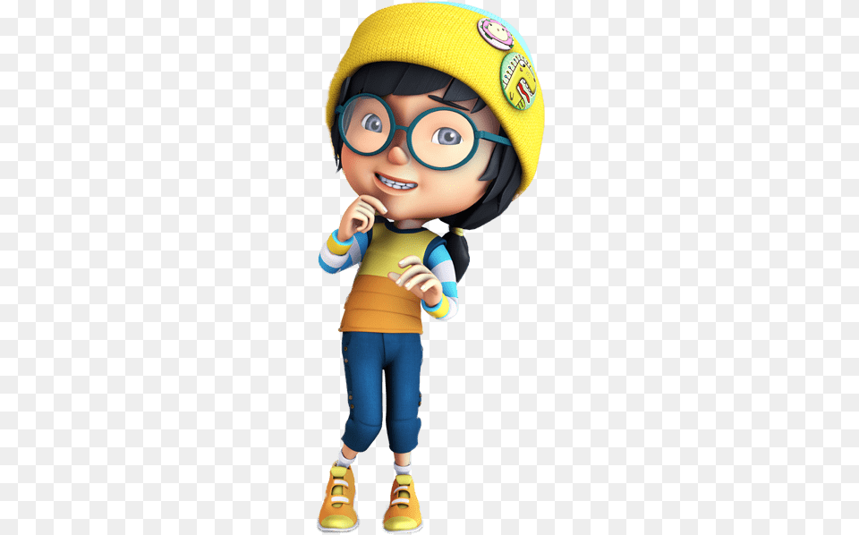 Boboiboy Character Ying Boboiboy All Characters, Clothing, Hat, Baby, Person Free Png Download