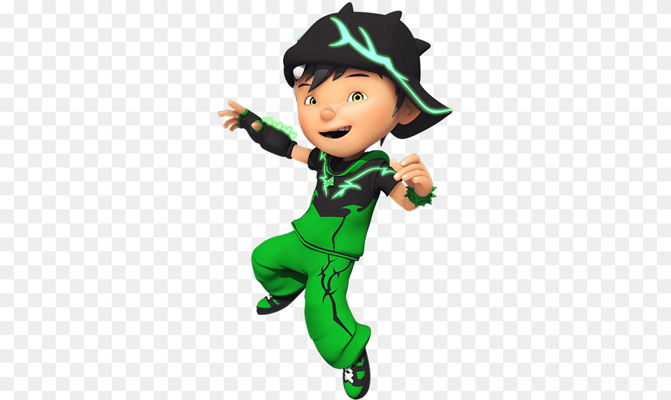 Boboiboy Thorn Boboiboy Daun, Baby, Elf, Person Png