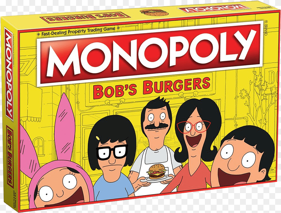 Bobs Burgers Edition Board Game Monopoly Bob39s Burgers Edition, Publication, Book, Comics, Baby Png