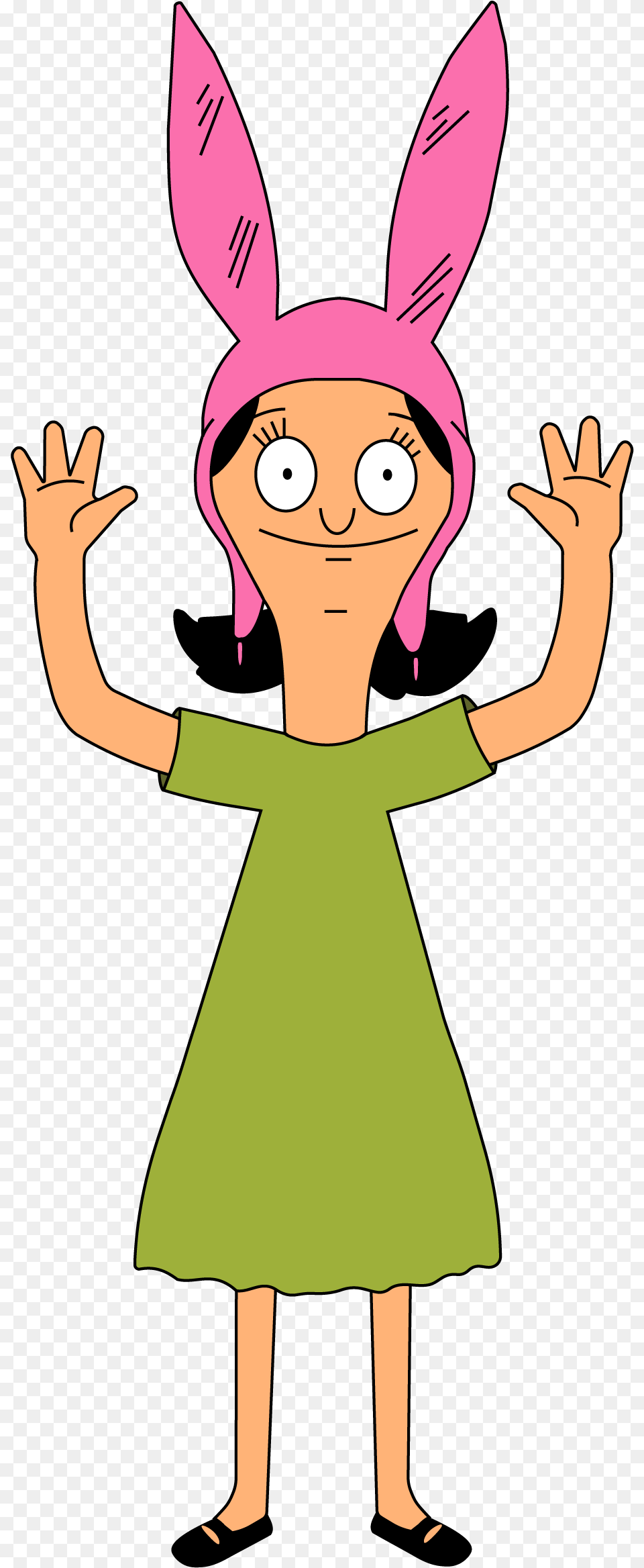 Bobs Burgers Louise Silhouette, Cartoon, Female, Child, Person Free Transparent Png