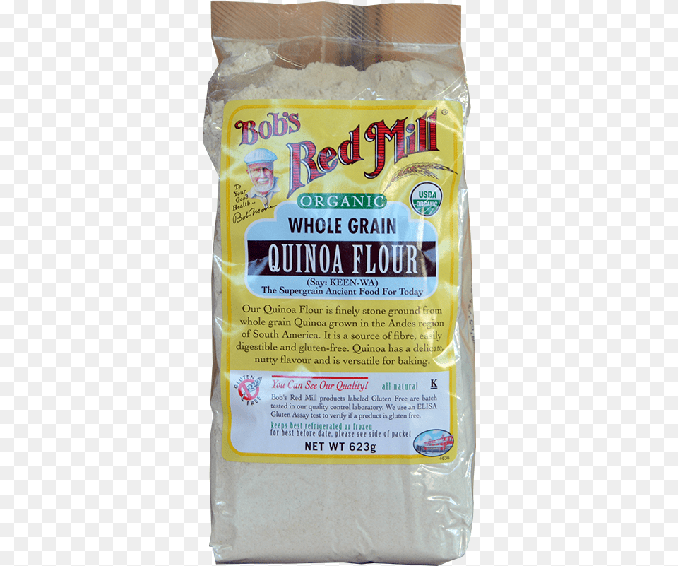 Bobs Red Mill Organic Whole Grain Quinoa Flour Bobs Red Mill Organic Quinoa Flour 22 Oz, Food, Powder, Baby, Person Free Png Download