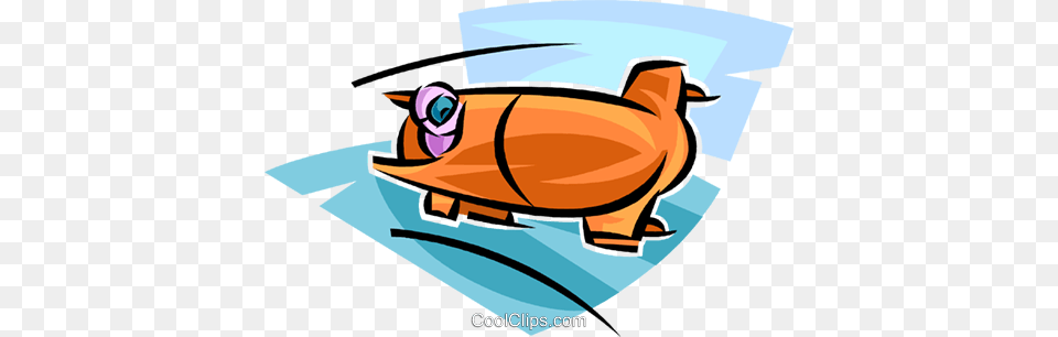 Bobsled Royalty Vector Clip Art Illustration, Animal, Fish, Sea Life, Shark Free Transparent Png