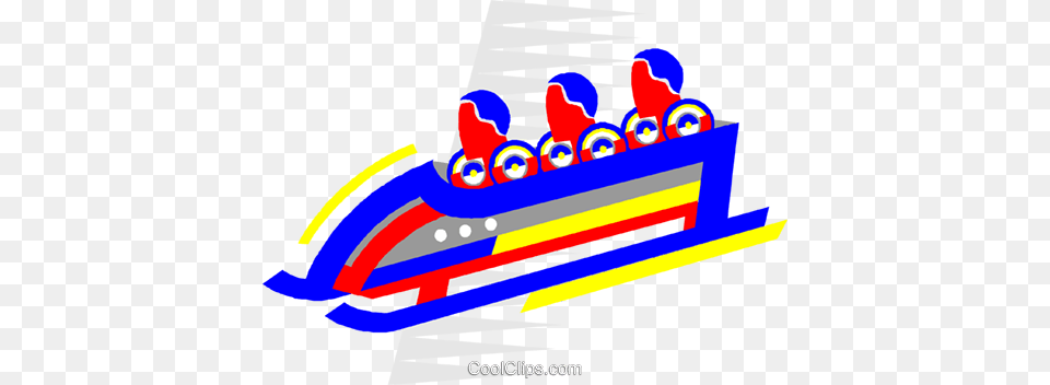 Bobsled Royalty Vector Clip Art Illustration, Transportation, Vehicle, Watercraft, Banana Boat Free Png Download