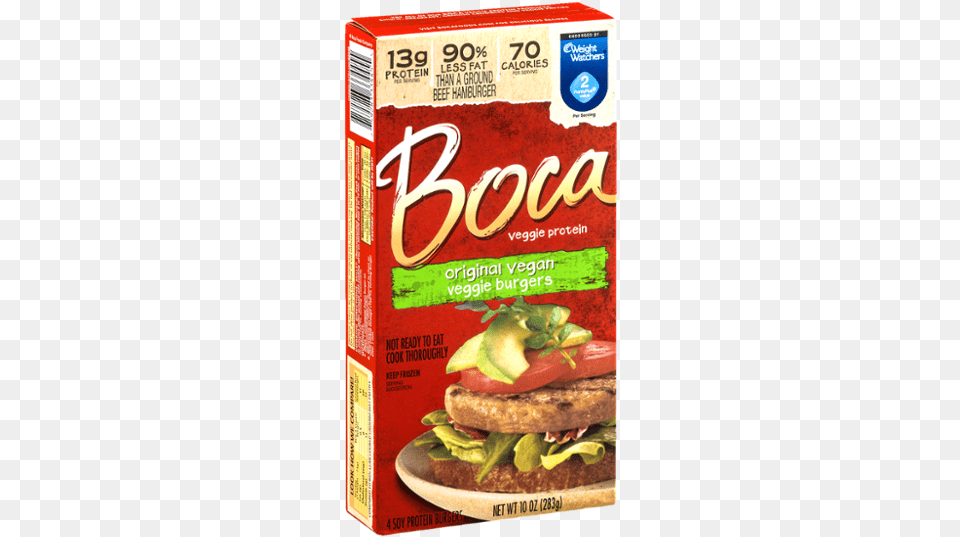 Boca Original Chik39n Veggie Patties 4 Count 10 Oz, Burger, Food, Lunch, Meal Free Png Download