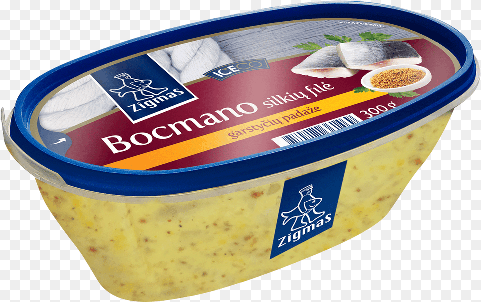Bocmano Herring Fillet In Mustard Sauce Silke Garstyciu Padaze, Food Free Png