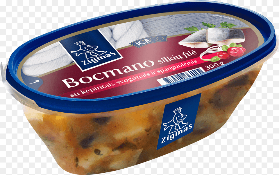 Bocmano Pickled Herring Fillet With Fried Onions And Onion Herring, Food, Lunch, Meal Free Transparent Png
