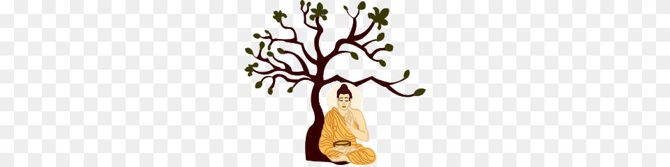 Bodhi Day Buddha Meditating Under Tree, Art, Baby, Person Free Png