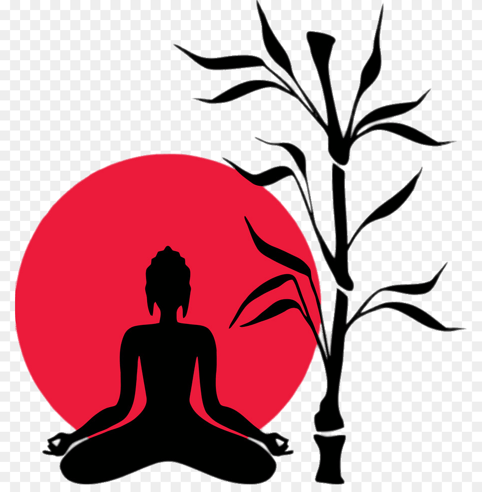 Bodhi Day Buddha Sitting Next To Bamboo, Adult, Female, Person, Woman Png