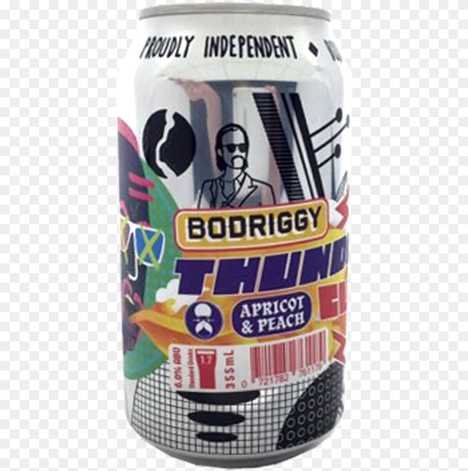 Bodriggy Brewing Co Thunder Cloud Sour Ipa Apricot U0026 Peach 6 355ml Can, Alcohol, Beer, Beverage, Person Free Transparent Png
