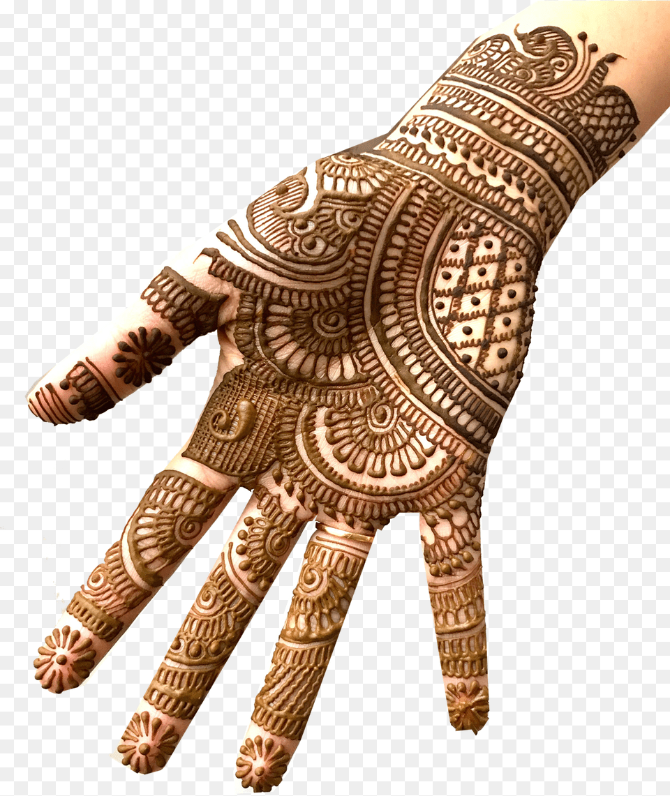 Body Art Henna India Traditional Mehndi Designs Front Hand Mehndi Design, Body Part, Finger, Person, Blade Free Png Download