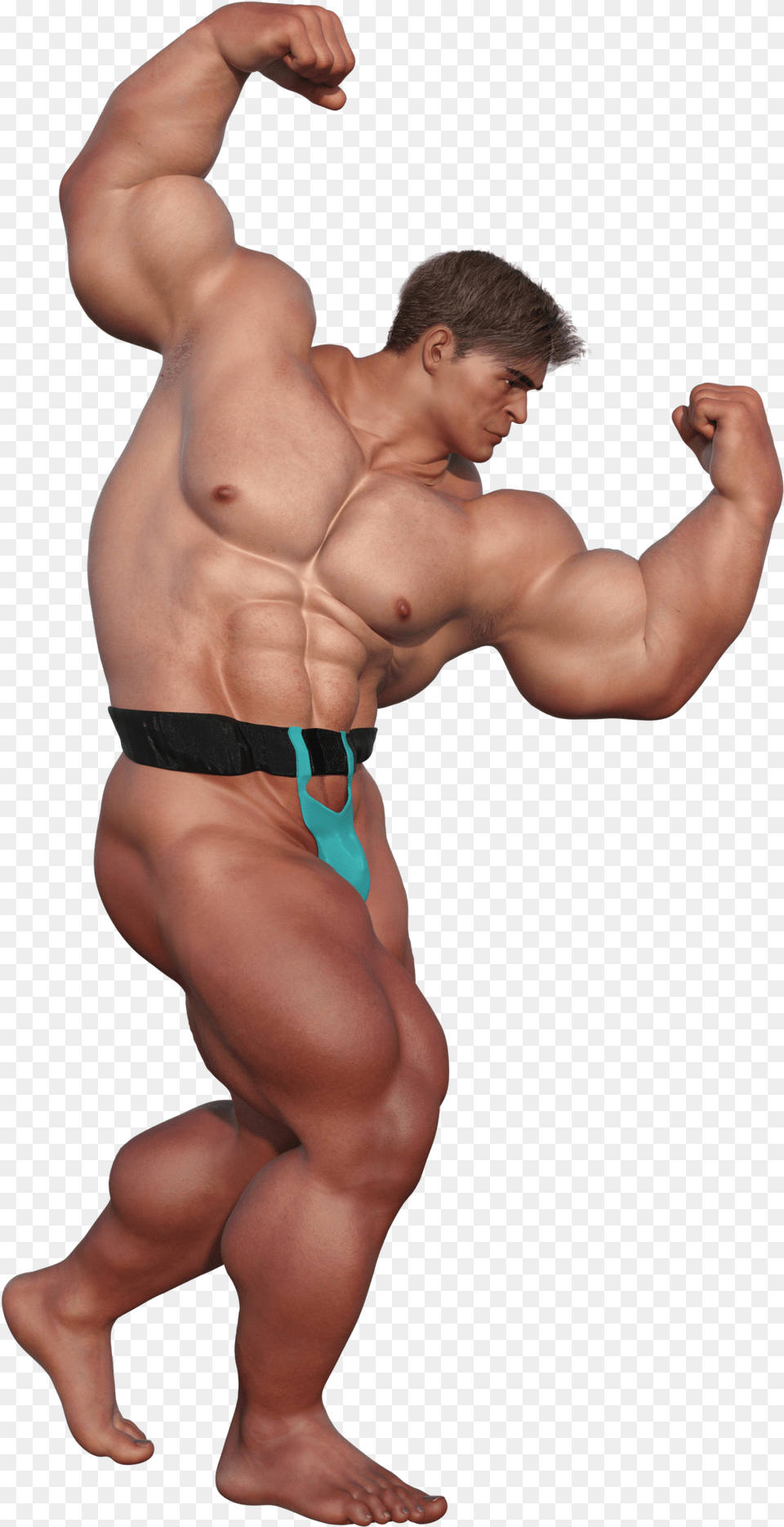 Body Builder 3d Model, Person, Hand, Finger, Body Part Free Png Download
