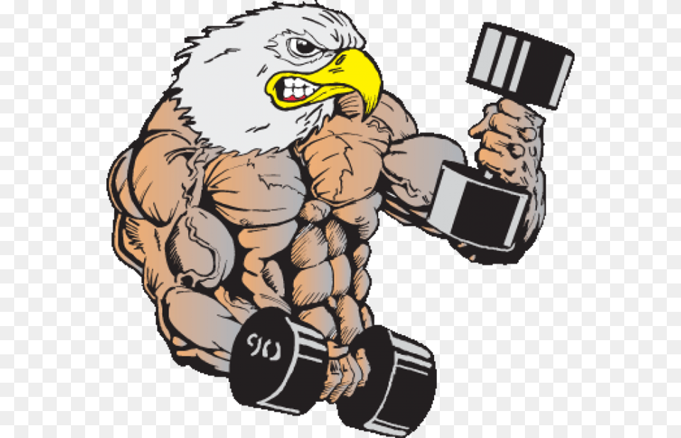 Body Builder Eagle Lion Weight Lifting Logo, Person, Baby, Hardware, Electronics Free Transparent Png
