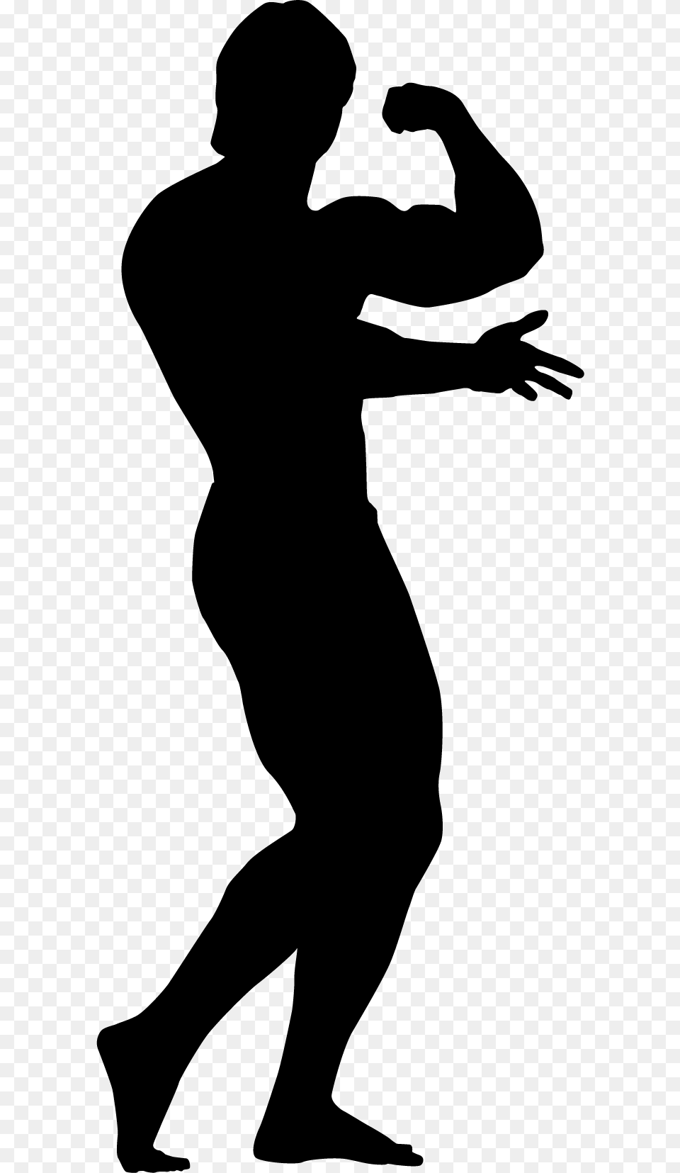 Body Building, Silhouette, Adult, Male, Man Free Png Download