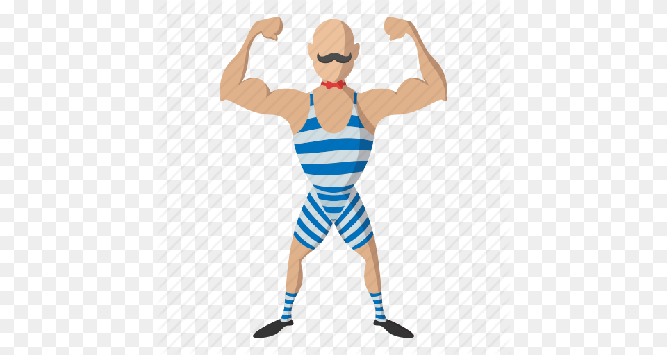 Body Cartoon Circus Man Retro Strong Strongman Icon, Water Sports, Water, Swimming, Sport Free Png Download