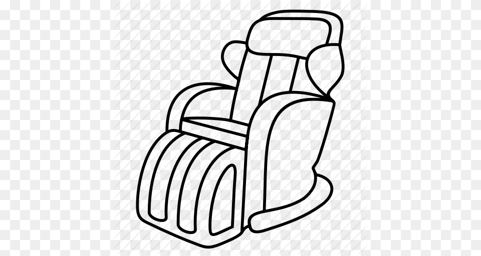 Body Chair Full Massage Recreation Relax Relaxation Icon, Furniture Png Image