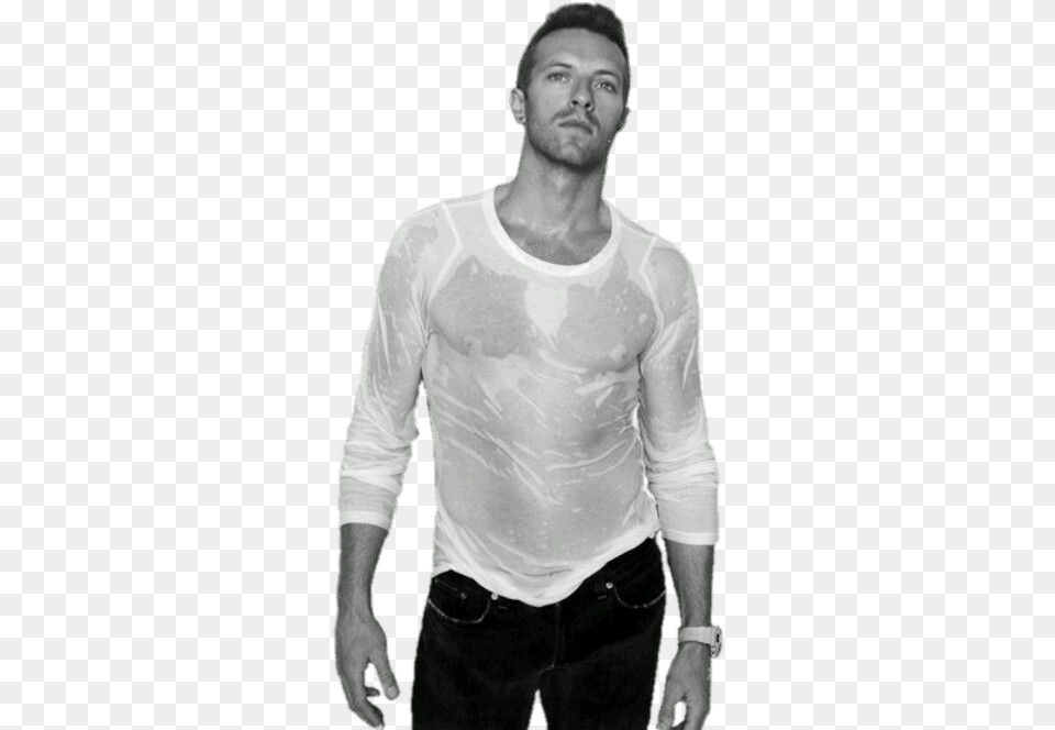 Body Chris Martin Coldplay, T-shirt, Sleeve, Clothing, Long Sleeve Free Png