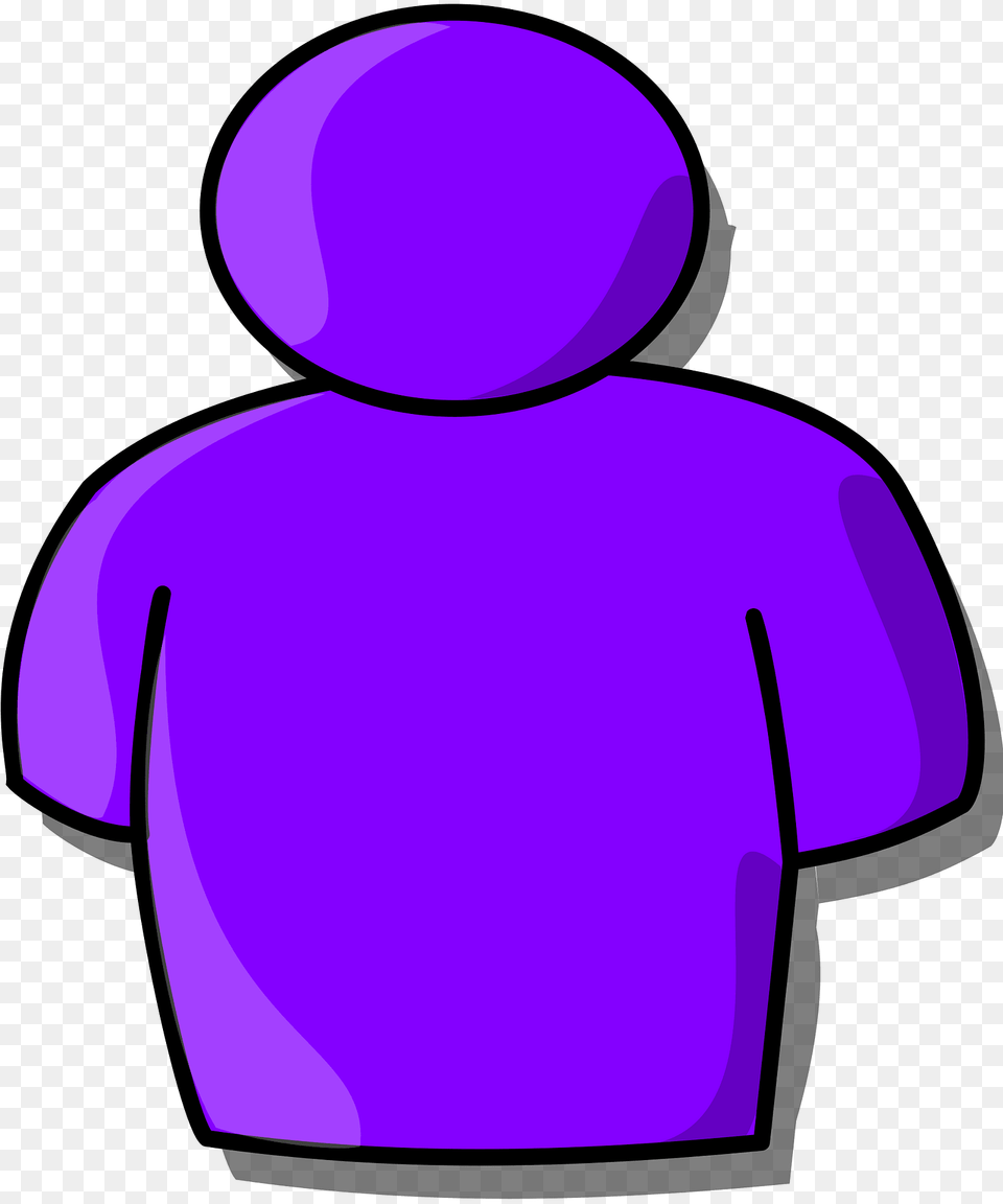 Body Clipart, Clothing, Hood, Purple, Knitwear Free Png Download