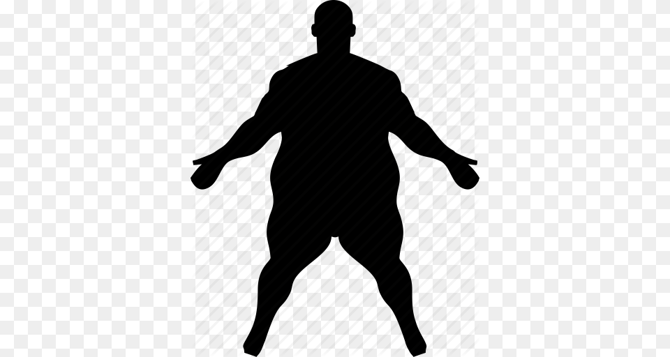 Body Fat Figure Fitness Man Sport Icon, Person, Silhouette, Walking Free Transparent Png