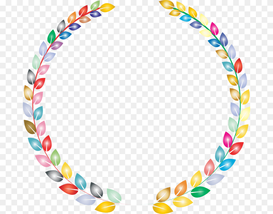 Body Jewelrycircleline Laurel Leaves Rainbow, Accessories, Jewelry, Necklace Png