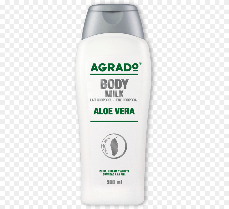 Body Milk Aloe Vera Agrado Plastic Bottle, Cosmetics, Lotion Free Transparent Png