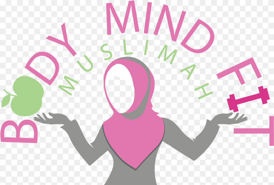 Body Mind Fit Muslimah Graphic Design, Purple, Baby, Person, People Png Image