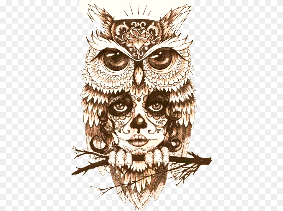 Body Owl Art Tattoo Mystic Drawing Clipart Mystic Owl Tattoo Designs, Adult, Bride, Female, Person Free Png
